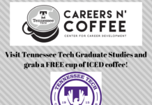 Careers ‘N Coffee with TN Tech Grad Studies April 2!