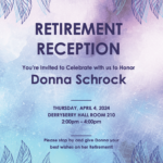Retirement Reception – Donna Schrock