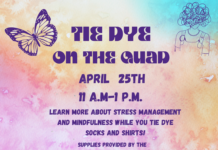 Tie Dye on the Quad April 25th