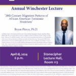 Winchester History Lecture-Thursday