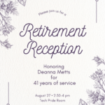 Retirement Reception for Deanna Metts