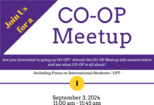 First Co-op Meetup on September 3rd in Clement Hall 212