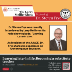 Dr. Steven Frye Interviewed by Larry Meiller