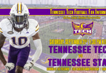 Tennessee Tech Football Fan Information During Tucker Stadium Construction
