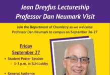 Dreyfus Lectureship Events- Sept 27