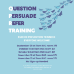 First QPR Training of the semester, today (9/26) at 11 AM!