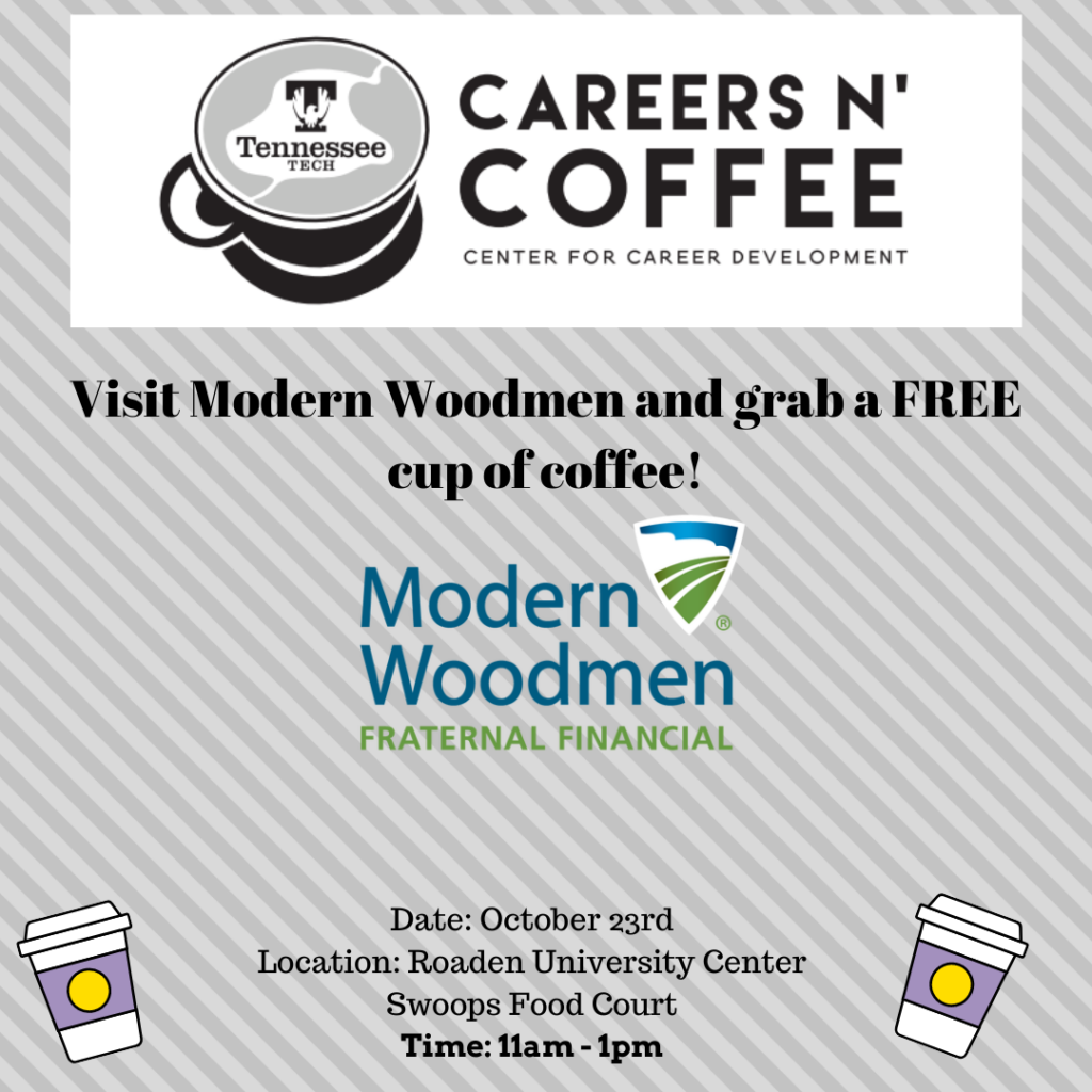 Careers n’ Coffee TOMORROW!! Tech Times