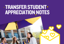 Transfer Student Appreciation Notes – Oct. 23