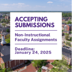 Non-Instructional Faculty Assignments 2025-2026 – Call for Submissions