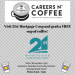 Careers n’ Coffee on MONDAY!!!