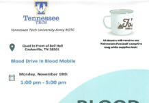 ROTC HOSTS BLOOD DRIVE