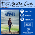 French Movie Night – Wednesday, Nov. 20 at 6 pm