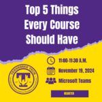 Top 5 Things Every Course Should Have