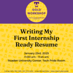 GOLD Workshop – First Internship Ready Resume