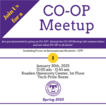 FIRST Co-op Meetup TODAY