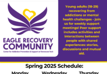 ERC Peer Support Spring Schedule