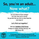 Adulting 1010 Support Group