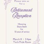 Retirement Reception for Diane Smith