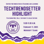 CITL TechTrendsetter Highlight: Drs. Holly Anthony & Leslie Suters