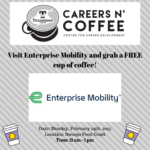 Careers n’ Coffee on MONDAY!!!