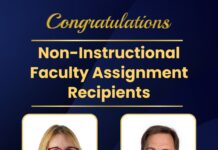 Non-Instructional Faculty Assignments Recipients 2025-2026