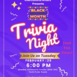 Dept. of History & Intercultural Affairs Black History Trivia Night – Feb. 25