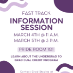 Jumpstart Your Graduate Degree with Fast Track