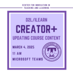 D2L/iLearn: Creator+