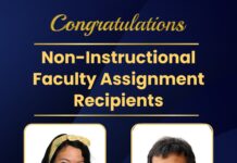 2025-2026 Non-Instructional Faculty Assignments Recipients