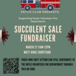 Succulent Sale Firefighter Fundraiser