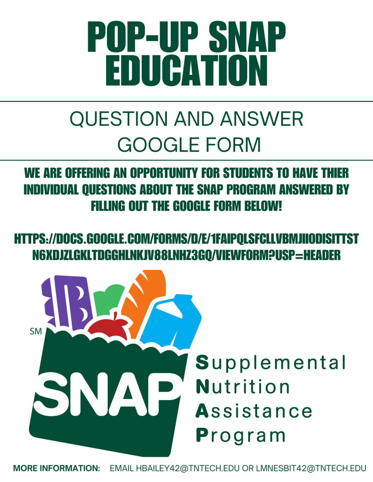 Snap Ed Program SNAP Education Question and Answer Google Form | Tech Times