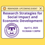 Research Strategies for Social Impact and Economic Development Workshop