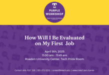 How will I be evaluated? Purple Career Readiness Workshop on Tuesday, April 8