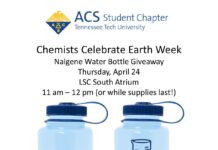Chemists Celebrate Earth Day Water Bottle Give Away- April 24