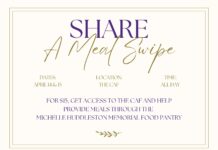 Today! Share a Meal Swipe at The Caf