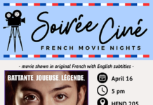 Last French Movie April 16 in Henderson Hall 205