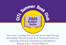 2025 CITL Summer Book Club: Teaching with AI