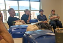 TTU police personnel recently completed CPR and AED training