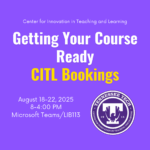 Getting Your Course Ready with CITL Bookings