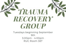 Trauma Recovery Group Fall Semester 2025