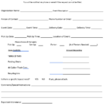 Table & Chair Request Form