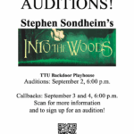 INTO THE WOODS AUDITIONS at The Backdoor Playhouse!