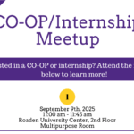 Sept. 9 Co-op/Internship Meetup