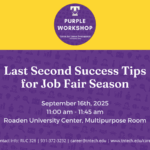 Purple Career Readiness Last Second Success Tips for Job Fair Season Workshop