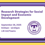 Research Strategies for Social Impact and Economic Development