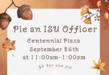 Pie an ISU Officer!