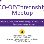 Sept. 25 Co-op/Internship Meetup