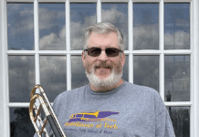 Dr. Joshua Hauser presenting a faculty Trombone recital