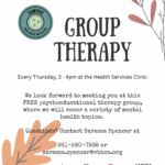 New Therapy Group on Campus
