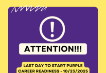 THE LAST DAY TO START PURPLE CAREER READINESS
